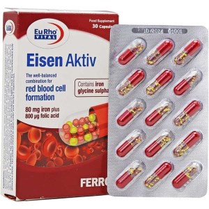 کپسول آیزن اکتیو یوروویتال ۳۰ عددی
