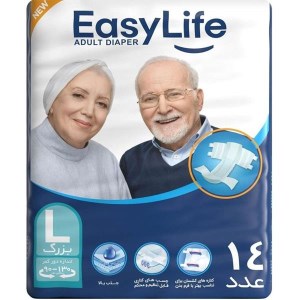 پوشینه بزرگسال ایزی لایف چسبی سایزL