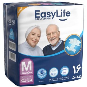 پوشینه بزرگسال ایزی لایف چسبی سایز M