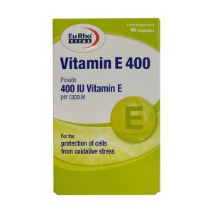 کپسول ویتامین E 400 واحدی یوروویتال ۴۰ عدد