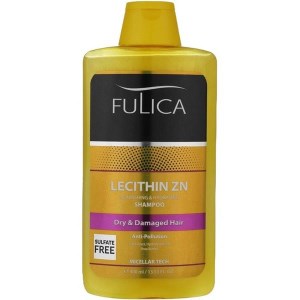 شامپو فولیکا مدل Lecithin Zn مخصوص موهای خشک و آسیب دیده حجم ۴۰۰ میل بدون سولفات