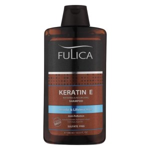 شامپو تقویت کننده و ترمیم کننده فولیکا مدل Keratin E حجم ۴۰۰ میلی‌لیتر با روغن آرگان