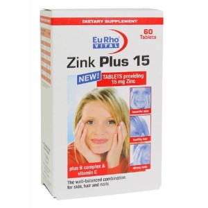 قرص زینک پلاس یوروویتال 15 میلی گرم 60 عددی