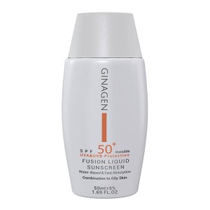 کرم ضد آفتاب رنگی پوست چرب و مختلط +spf 50 ژیناژن 50 میل