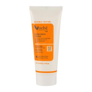 کرم ضد آفتاب پوست چرب بی رنگ SPF50 وچه 40 میل
