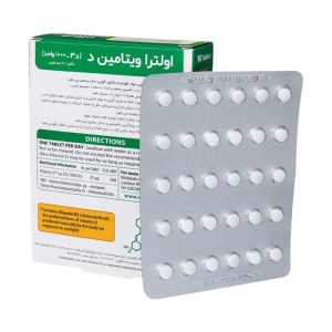 قرص ویتامین D1000اولترا ویتابیوتیکس 96 عددی