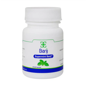 کپسول نرم سوپرمینت باریج اسانس ۲۰ میلی گرم بسته ۳۰ عددی